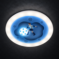 Premium Blue &amp; White Kids LED Ceiling Light – 500 mm - Velloralights