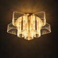 Premium Gold Crystal Flower LED Ceiling Light