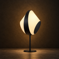 Premium Black &amp; White Sculptural Table Lamp