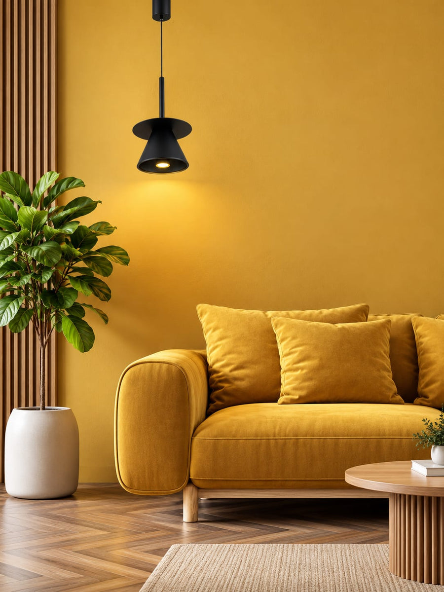 Black LED Pendant Light – Modern Minimalist Design