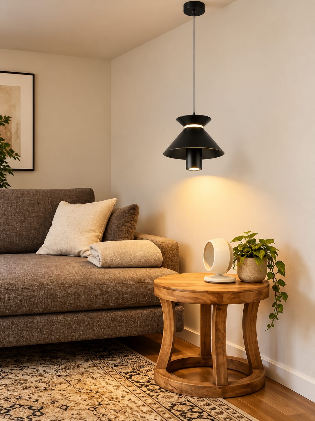 Modern Black LED Pendant Light