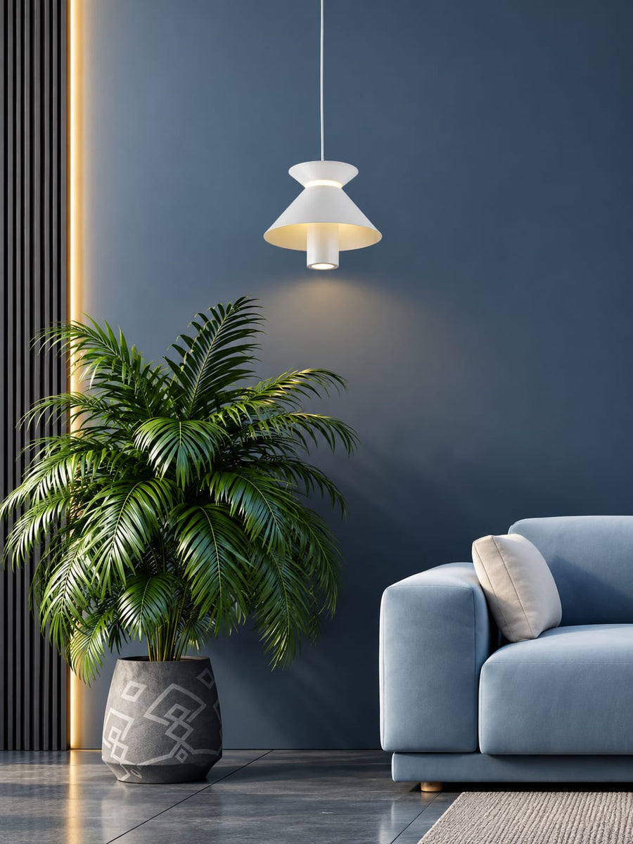 Modern White LED Pendant Light