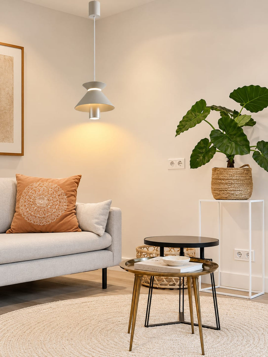 Modern Light Grey LED Pendant Light